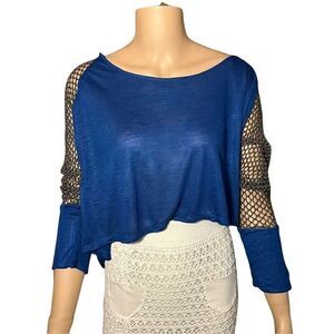 Beach Bunny mesh crop top Cover up
